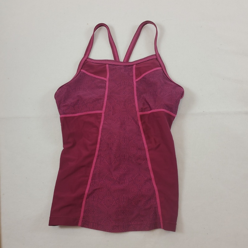 Athleta Dive In Tankini Women's Swim Suit Tank Top Purple small